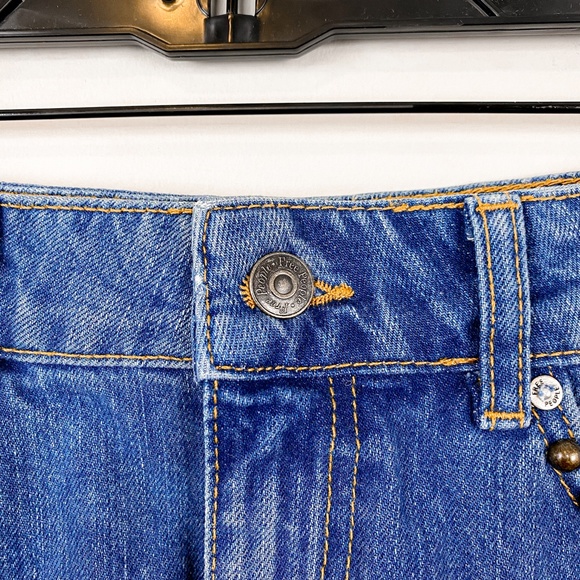 Free People Wild Rose Embroidered Denim Mini Skirt - Picture 9 of 14